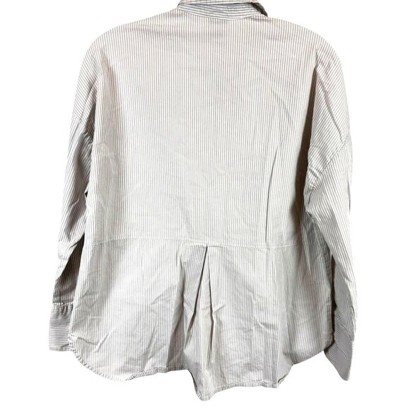 A New Day Size S  Striped Button-Up Shirt La Vida Bella Graphic - Picture 2 of 12